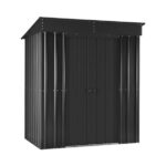KOVINSKA VRTNA HIŠKA GLOBEL SKILLION 64 ANTRACIT Š172 X G113 X V199 CM - slika 2